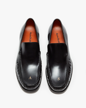 Acne Studios Leather Loafers Initials