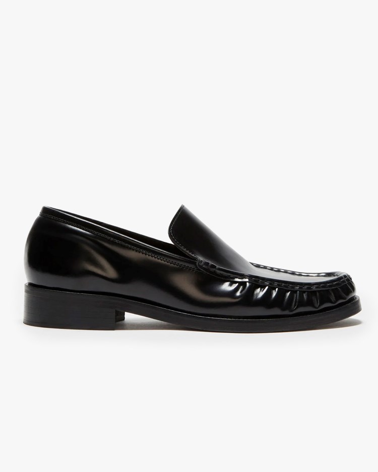 Acne Studios Leather Loafers Initials