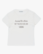 Acne Studios Fitted Stamp Logo T-Shirt Off-white
