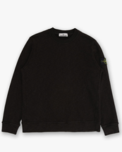 Stone Island 6100053 Brushed Heavy Cotton Sweatshirt Black