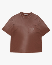 Acne Studios Relaxed Stamp Pocket T-Shirt Chocolate Brown