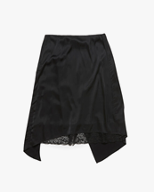 Acne Studios Layered Satin Skirt Black