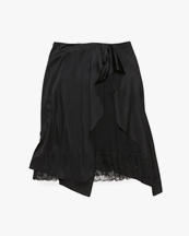 Acne Studios Layered Satin Skirt Black