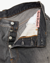 Acne Studios Loose Fit Denim Shorts Black Trafalgar
