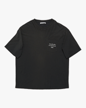 Acne Studios Relaxed Stamp Pocket T-Shirt Faded Black