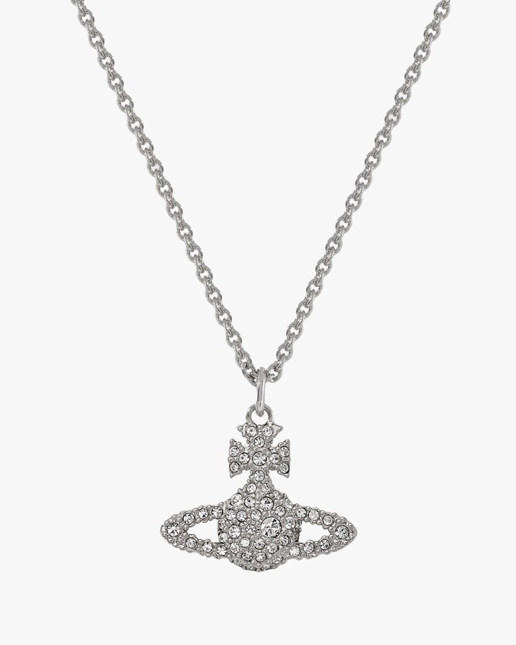 Vivienne Westwood Grace Bas Relief Pendant Necklace Platinumcrystal