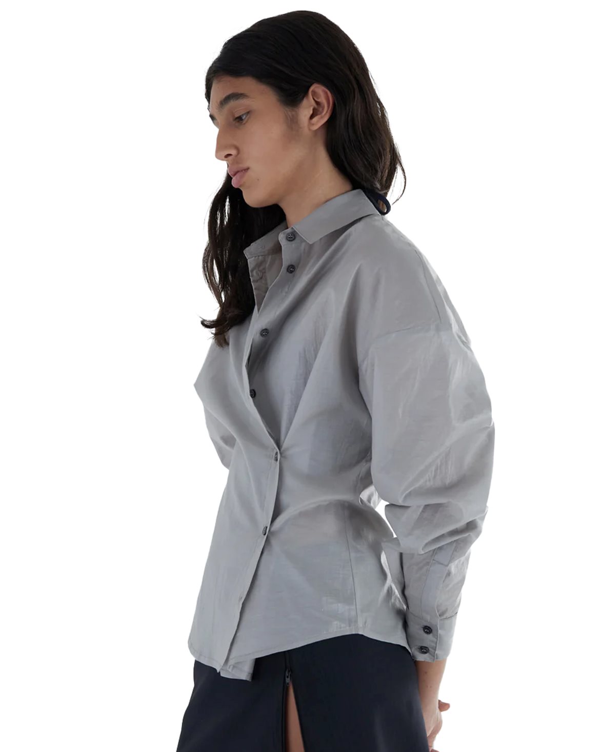 常田大希着用　paloma wool gray city polo Paloma Wool: Gray Coty Polo | SSENSE