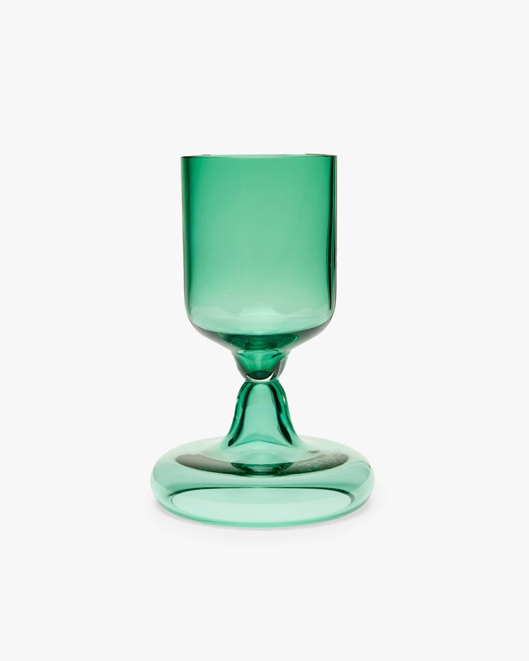 Gustaf Westman Chunky Beer Glass Transparent Green