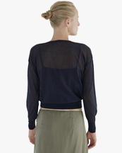 Paloma Wool Paige Knit Cardigan Navy