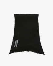 Our Legacy Cottage Scarf Black Crinkle Cotton