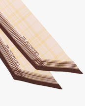 Jil Sander Woven Check Twilly Pink Check