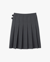 Dunst Pleats Midi Skirt Grey