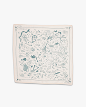 Nudie Jeans Ingrid Bandana Deep Sea Doodles Pink