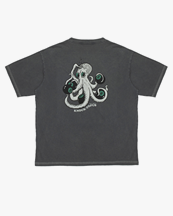 Nudie Jeans Koffe Knock-Topus T-Shirt Antracite