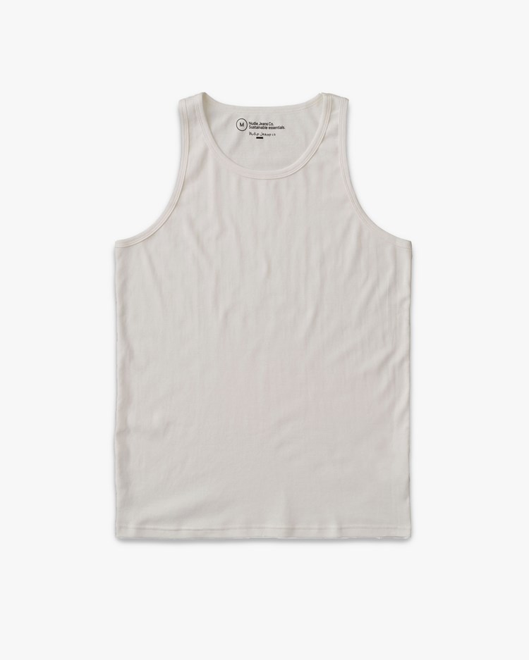 Nudie Jeans Tank Top Off White