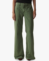 Jeanerica Guell Trousers Chevron Green