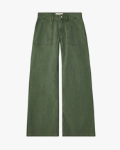 Jeanerica Guell Trousers Chevron Green