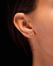 Maria Nilsdotter Tuvstarr's Star Ear Stud Gold