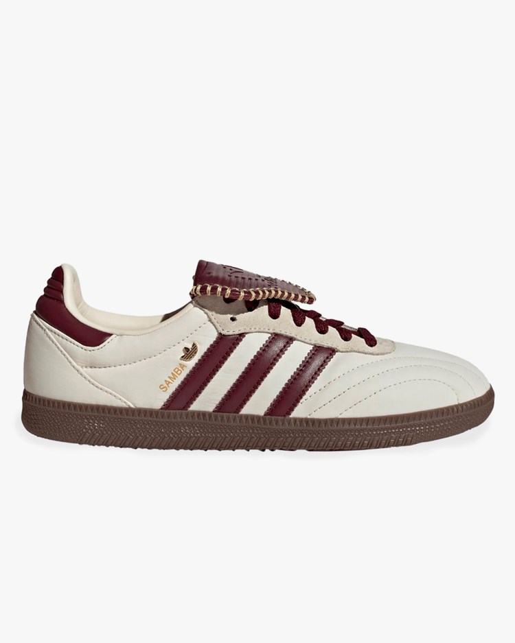 Adidas Originals Samba Lt Shoes Cream White/Maroon/Gold Metallic