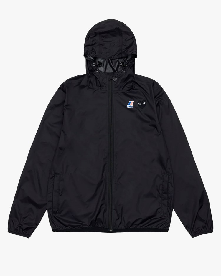 Comme des Garçons Play K-Way Zip Jacket Black