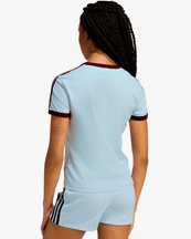 Adidas Originals 3-Stripes Slim T-Shirt Clear Skymaroon