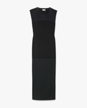House of Dagmar Contrast Knit Dress Black