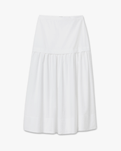 House of Dagmar Cotton Maxi Skirt White