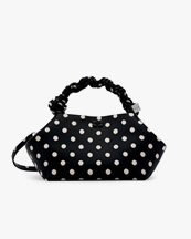 Ganni Bou Bag Small Print Dots Black