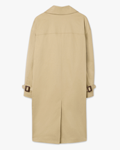 House of Dagmar Db Long Trenchcoat Khaki Beige