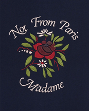 Drôle De Monsieur Chemise Piqèe Slogan Rose Shirt Navy