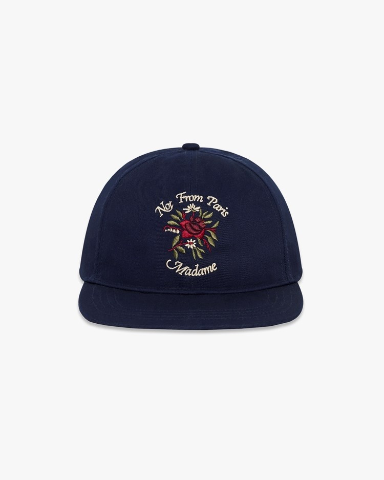 Drôle De Monsieur Casquette Slogan Rose Cap Navy