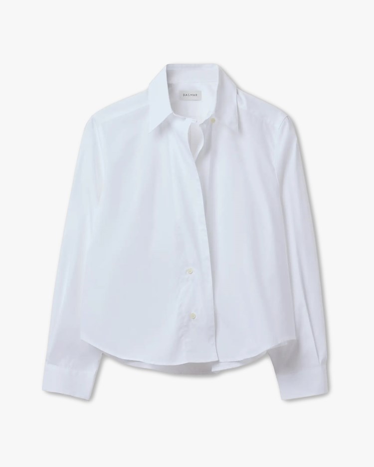 House of Dagmar Cropped Shirt White