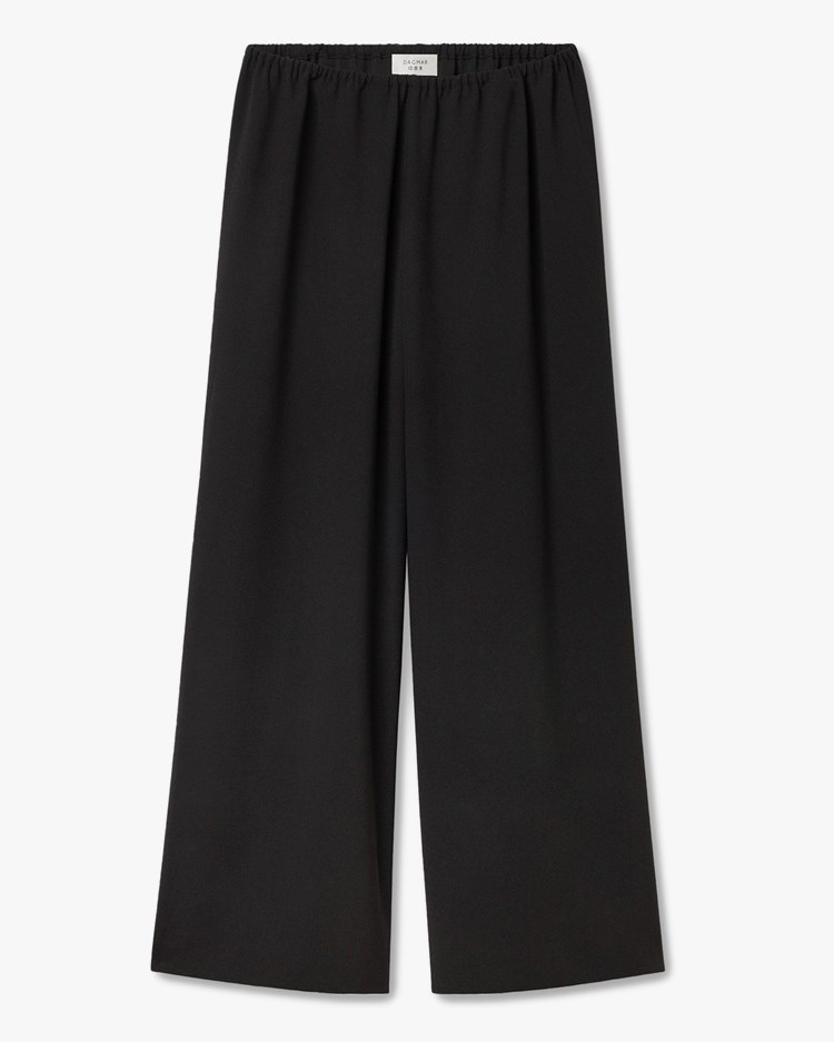 House of Dagmar Fluid Crepe Trousers Black