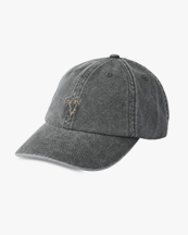 Forét Bouquet Heavy Washed Cap Washed Black