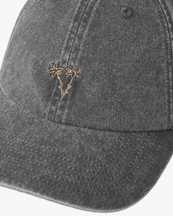 Forét Bouquet Heavy Washed Cap Washed Black