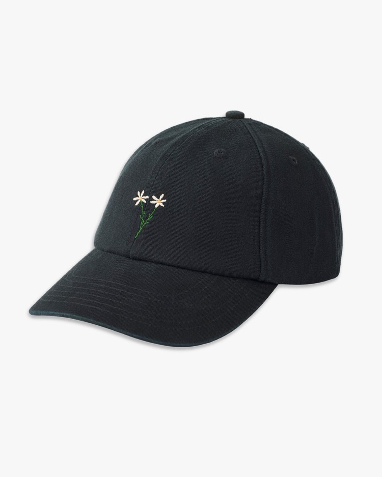 Forét Posy Washed Cap Black