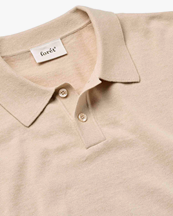 Forét Sea Cotton Linen Ss Polo Oatmeal