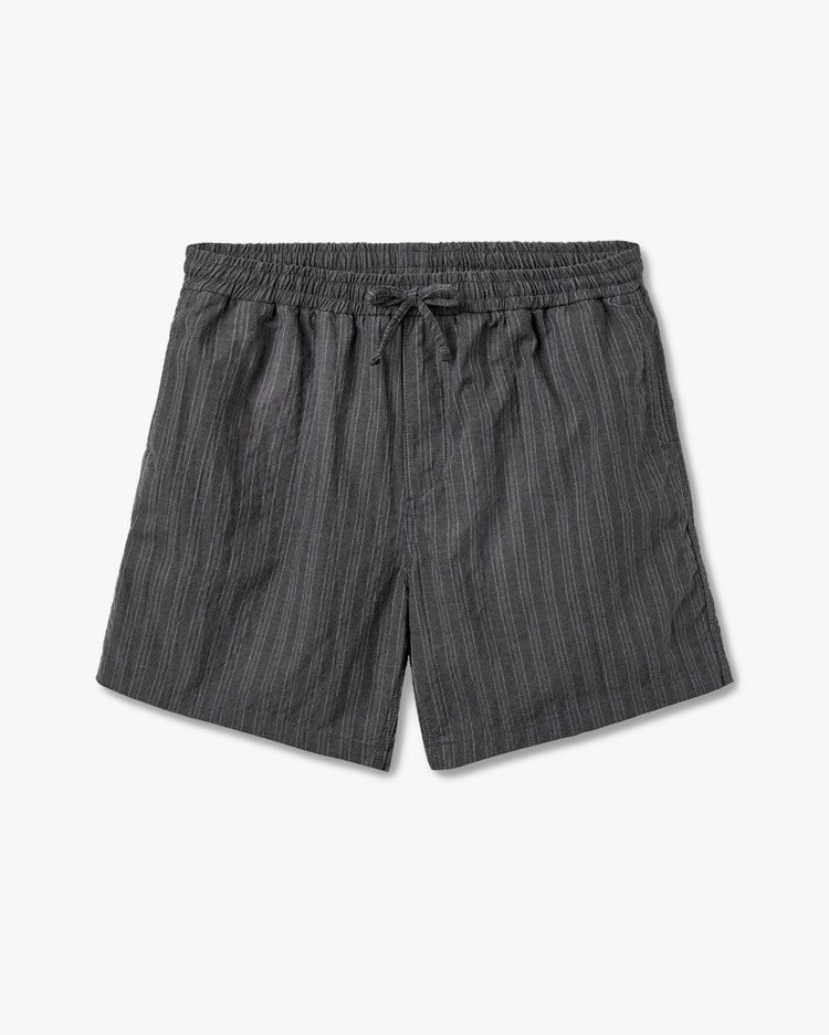 Forét Shift Textured Shorts Black Stripe