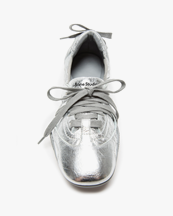 Acne Studios Lace-Up Leather Shoes Silver