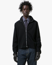 Our Legacy Shrunken Fullzip Black Athletic Rib