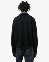 Our Legacy Shrunken Fullzip Black Athletic Rib