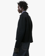 Our Legacy Shrunken Fullzip Black Athletic Rib