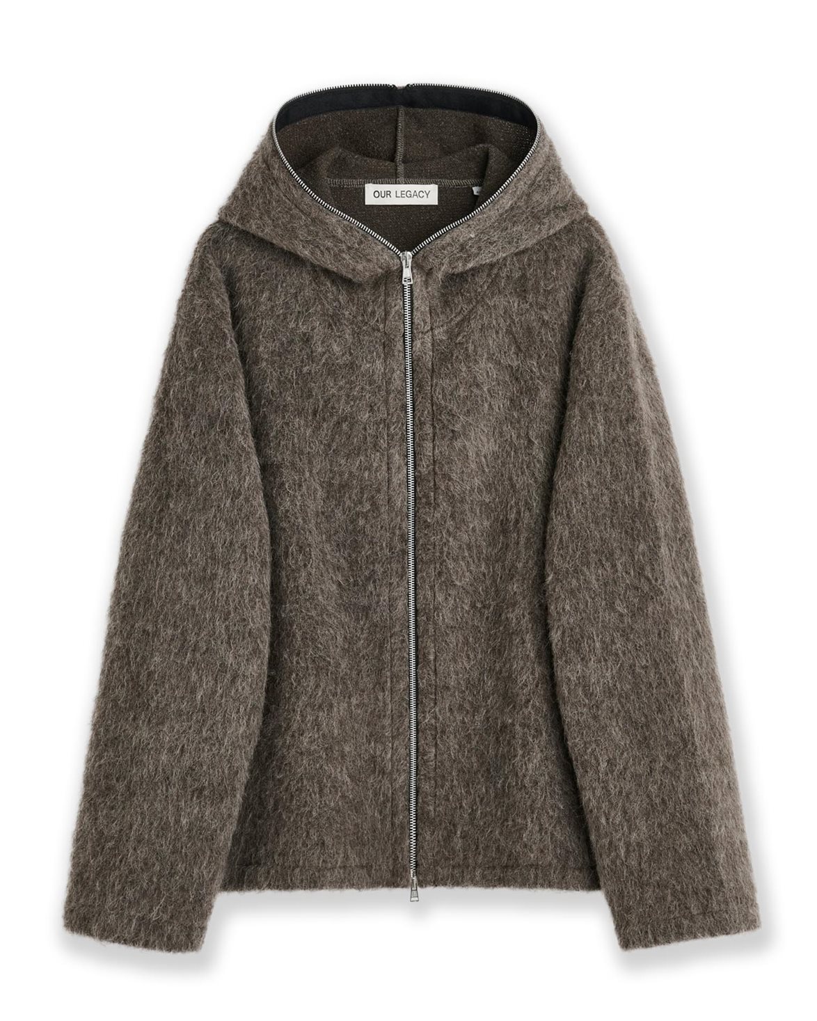 OUR LEGACY full zip hood 新品タグ付き Our Legacy Full Zip Hood Mole Grey Hairy Wool - Vallgatan 12