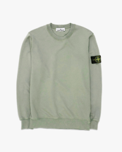 Stone Island 6100060 Garment Dyed Cotton Sweatshirt Sage
