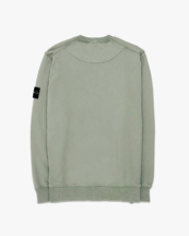 Stone Island 6100060 Garment Dyed Cotton Sweatshirt Sage