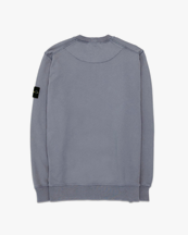 Stone Island 6100060 Garment Dyed Cotton Sweatshirt Dark Blue