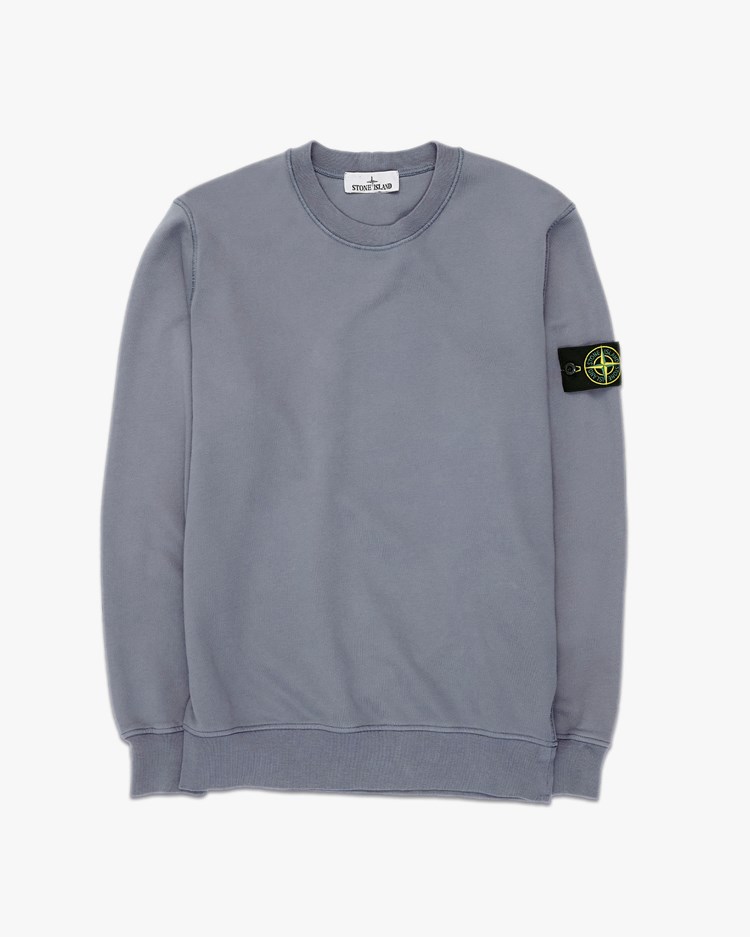 Stone Island 6100060 Garment Dyed Cotton Sweatshirt Dark Blue