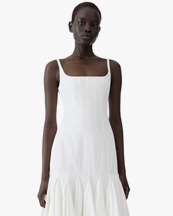 Jacquemus La Robe Agave Dress White