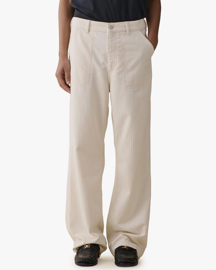 Jeanerica Genua Worker Chino Chevron Ecru