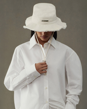 Jacquemus Le Bob Artichaut Bucket Hat Off White
